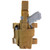 TORNADO TACTICAL LEG HOLSTER (LEFT HAND) BLACK - View 1