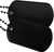 GI Dog Tags 2PC Black - Military ID Tags, Customizable - View 1