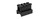 CA-437 Aluminum 2-Slot Med-Profile Riser Mount Black - View 2