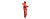 Lancer Tactical Skeletonized AEG Trigger - Red - View 1