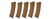 E&L 5X 74N MID-CAP 120RDS AEG MAGAZINE BOX SET ( BROWN)