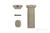 PTS EPF2 Vertical Fore Grip w Storage LONG TAN