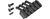 5KU One O'Clock Offset Side Rail Mount BLACK