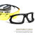 Optic Max Safety Glasses - Removable Amber Frame - View 5