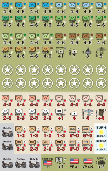 Last Battle: Ie Shima, 1945 Counters