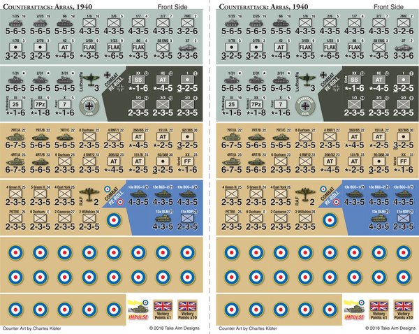 Counter Attack: The Battle of Arras, 1940 Counters