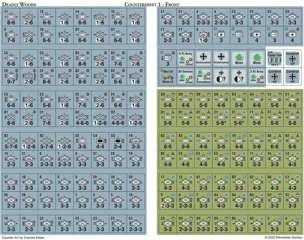 The Deadly Woods Counter sheet 1