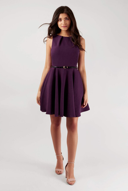 closet purple dress