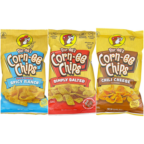 Buc-ee's Corn-ee Chips | 2.4oz| Multi Flavors