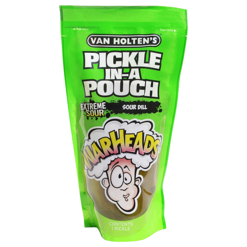 Van Holten's Pickles | Pickle In A Pouch | Warheads | Extreme Sour Dill Van Holten's Pickles | Pickle In A Pouch | Warheads | Extreme Sour Dill