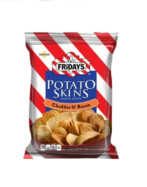 TGI Fridays Potato Skins | Cheddar & Bacon | 3oz | USA