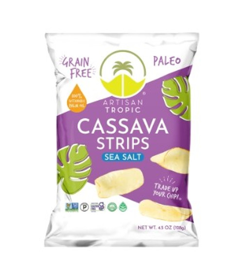 Artisan Tropic Cassava Strips Chips | Sea Salt | 2oz | Colombia