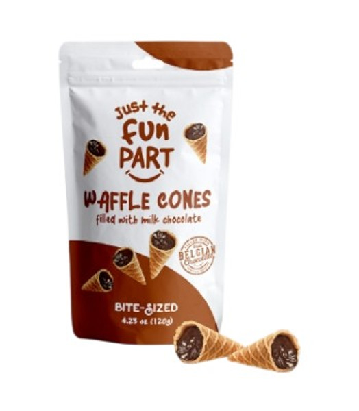 Just the Fun Part Mini Cones | Milk Chocolate | 4.23oz