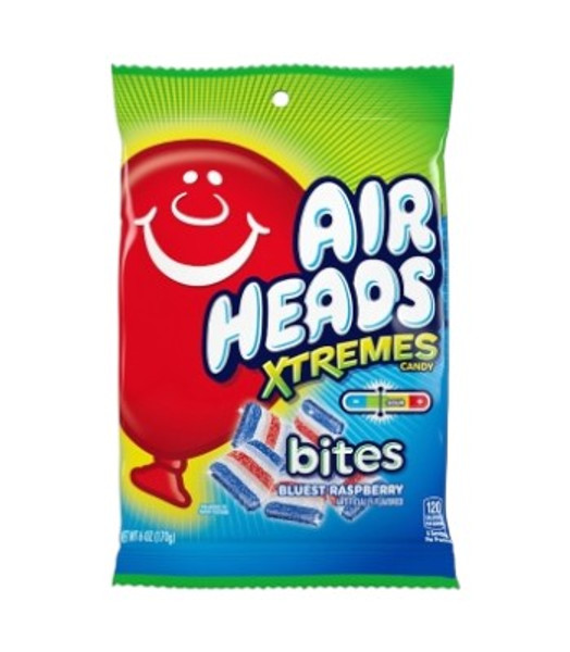 Air Heads Extreme Bites | Bluest Raspberry | 6oz | USA