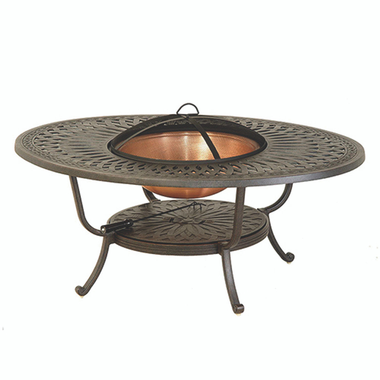 Hanamint Mayfair Oval Fire Pit Table Southern Outdoor Furniture