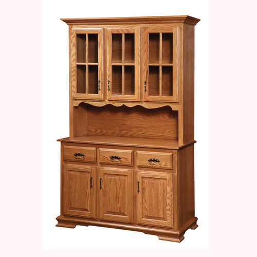 Amish Handcrafted Country 3 Door Hutch 60