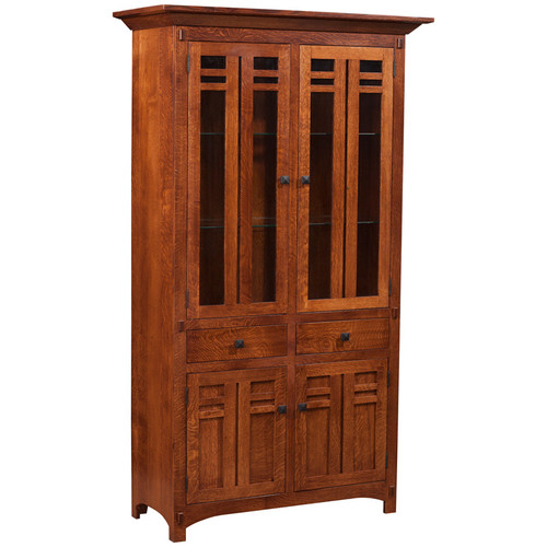 Amish Handcrafted Bungalow Dining Cabinet