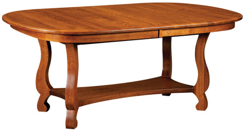 Amish Handcrafted Old Classic Sleigh Dining Table