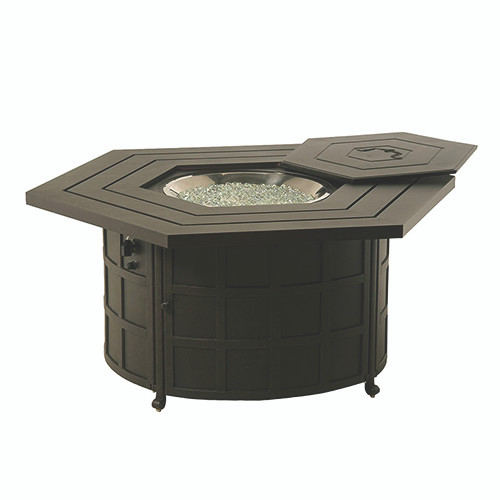 Hanamint Sherwood Hexagonal Enclosed Gas Fire Pit