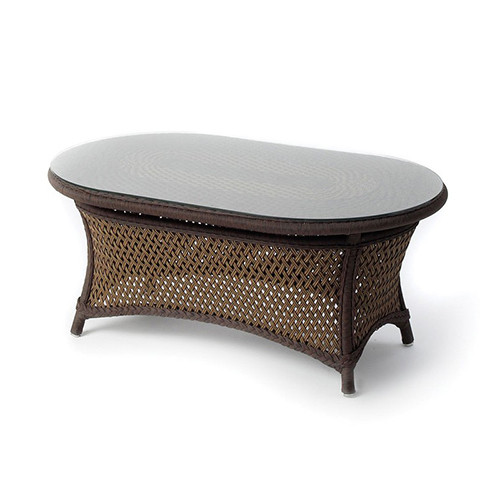 LLoyd Flanders Grand Traverse Oval Cocktail Table