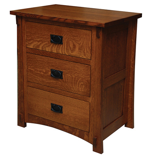Amish Handcrafted Dutch County 3-Drawer Nightstand 517