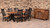 Amish Handcrafted Barnwood Golden Gate Table & Barnwood Mission Chairs