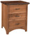 Amish Handcrafted Lewiston 3 Drawer Nightstand