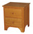 Amish Handcrafted Shaker 2-Drawer Nightstand