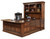 Amish Handcrafted Jefferson U-Shape Desk & Hutch