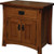 Amish Handcrafted Dutch County 1-Drawer 2-Door Nightstand