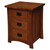 Amish Handcrafted Dutch County 3-Drawer Nightstand