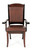 Master Arm Chair With Leather Seat & Back