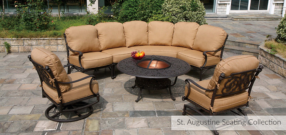 St. Augustine Cast Aluminum Outdoor Dining Collection