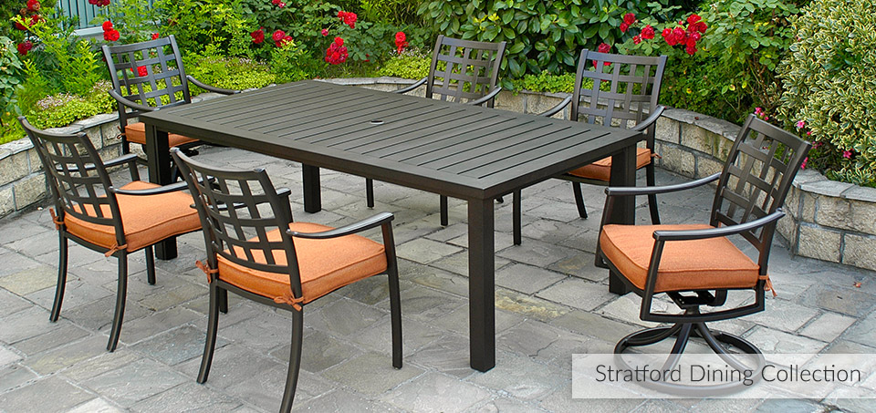 Stratford Cast Aluminum Outdooor Dining Collection