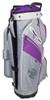 Ladies 4.5 Cart Bag Gray/Purple/White