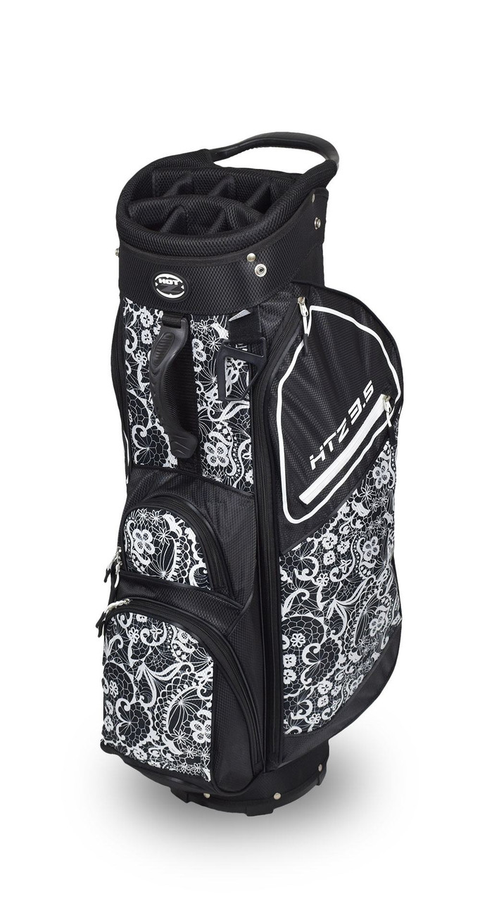 Ladies 3.5 Cart Bag Black White Hot Z Golf