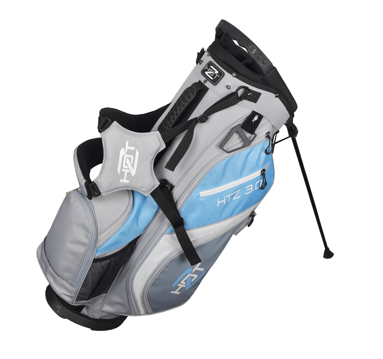 Ladies 3.0 Stand Bag Grey/Light Blue/White - Hot-Z Golf