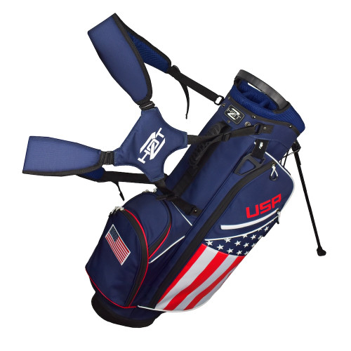 激レア！アメリカ製！HOT-Z ProGroup,lnc.キャディバッグ Vintage Hot-z Leather/cloth/vinyl Golf Bag Black Pro Group Inc - Etsy