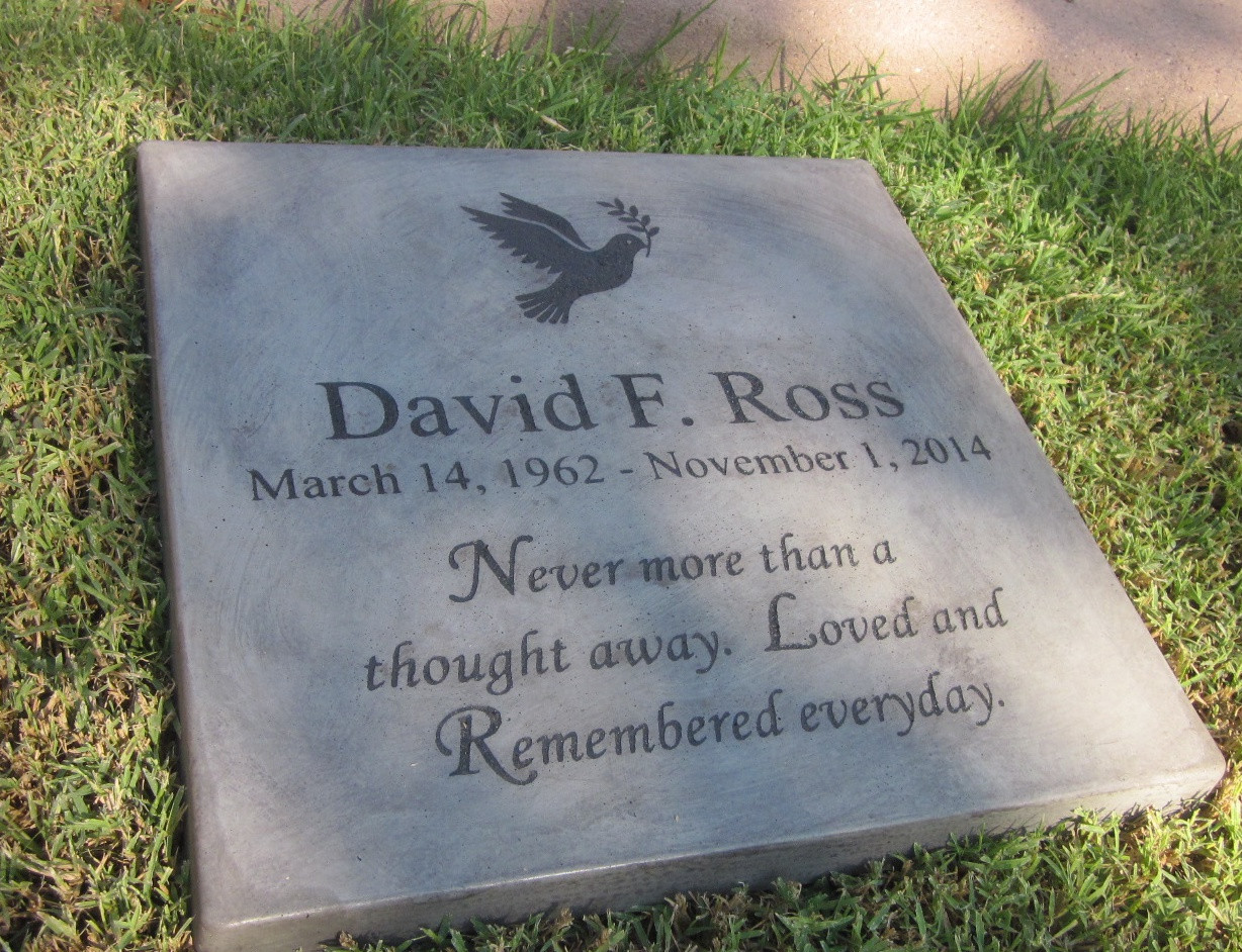 Personalized Engraved Memorial Garden Stone 12"x12” Never more than a