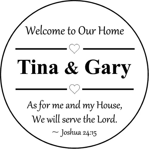 Family Memories Step Stone 13.5" Diameter 'Home Sweet Home'	Tina & Gary1