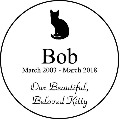 Personalized Engraved Memorial  Stone 11"  Bob