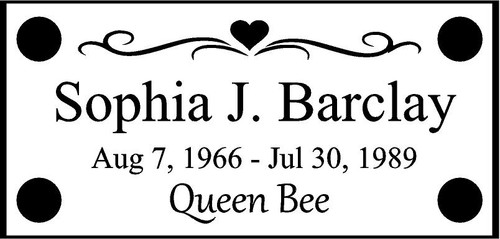 Personalized Engraved Memorial  Stone 11.5 x 5.5"  M3