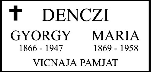 Personalized Engraved Memorial  Stone 11.5 x 5.5"  DEN1
