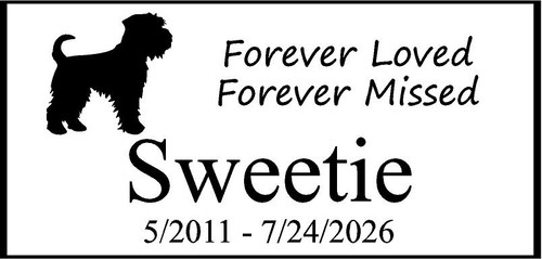 Personalized Engraved Memorial  Stone 11.5 x 5.5"  SWE