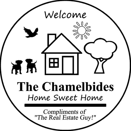 Family Memories Step Stone 13.5" Diameter 'Home Sweet Home' The Chamelbides