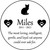 Personalized Engraved Pet Memorial  Stone 13.5" Diameter Miles_custom.jpg