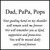 Memories Step Stone 11.5"x11.5"  Dad,PaPa,Pops._custom