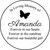 Personalized Engraved Memorial  Stone 11"  Diameter AM