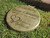Personalized Engraved Memorial Garden Stone 11” Diameter 'In Loving Memory Forever in Our Hearts'