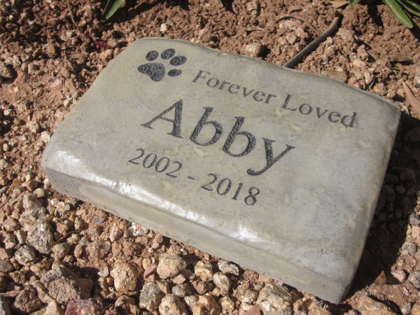 Personalized Engraved Pet Memorial  Stone 8.5"x5.5"  Forever Loved